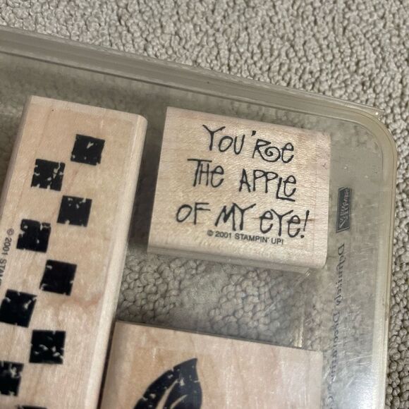 Stampin’ Up! Definitely Decorative 2001 Country Apple Rubber Stamp Stamping - Picture 2 of 7